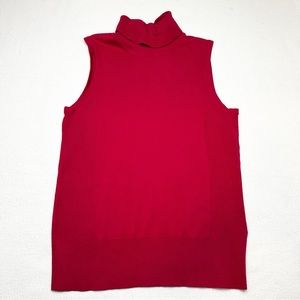 Cable & Gauge Petite pink turtleneck Sleeves Top Blouse